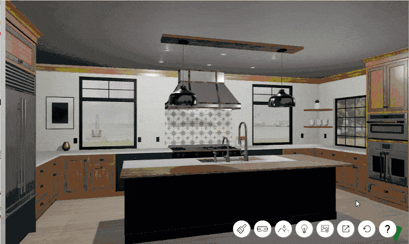 Contrôlez les lumières dans les visites virtuelles.